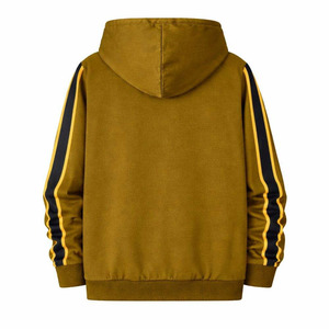 Ensemble de survêtement de sport pour homme personnalisé, deux pièces, vêtements d'entraînement coupe-vent, respirant, doublure en molleton 100% coton, design OEM - Product Image 4