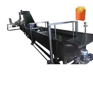Potato Cutting Machine Frozen French Fries Production Conveyor Line Automatic Seasoning Machine