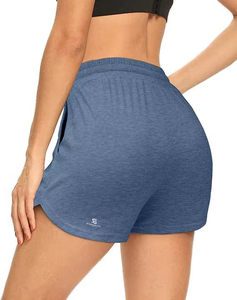 Shorts pour femmes, taille haute, décontractés, vêtements de sport, 100% coton, respirants, élastiques, taille ajustable, streetwear, nouvelle arrivée - Product Image 6