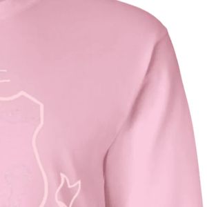<b>Pink</b> <b>Long</b> <b>Sleeve</b> Fleece Crew Neck Pullover Solid Casual Women's Winter Sportswear <b>Top</b> Ribbed Cuffs Everyday Fashion - Product Image 4