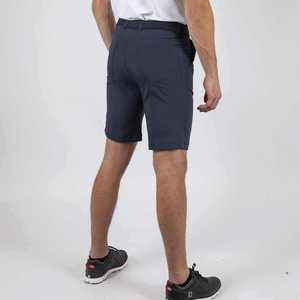 Pantalones cortos cargo de algodón de corte regular con cintura elástica y múltiples bolsillos de diseño, personalizados y de calidad premium para hombre. - Product Image 3