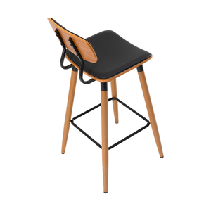 <span class=keywords><strong>Bar</strong></span> Phân <span class=keywords><strong>PU</strong></span> Faux Da truy cập chiều cao Phân Bentwood trở lại barstools nhà bếp đảo ghế với chỗ để chân cho nhà quán <span class=keywords><strong>bar</strong></span> - Product Image 3