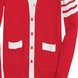 Top Wholesale Red Custom Embroidery Knitting <b>Cardigans</b> <b>Sweaters</b> For Sorority & Fraternity Colleges & Universities <b>Sweaters</b> - Product Image 6