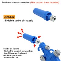 Pistolet à air ergonomique à double buse coudée, réglable, haute pression, entrée 1/4 pouce PT, en plastique POM – Créez votre marque