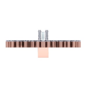 Colgante de Diamante Natural con Corte Brillante Redondo, Oro Amarillo/Blanco de 10 Quilates, Estilo Hip-Hop para Hombre, Regalo de San Valentín - Product Image 2