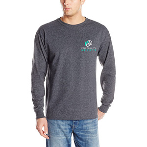 <b>Men</b>’s Trendy <b>Long</b> <b>Sleeve</b> Performance <b>T</b>-<b>Shirt</b> – Lightweight Breathable Athletic Casual Tee with Custom Logo Print - Product Image 1