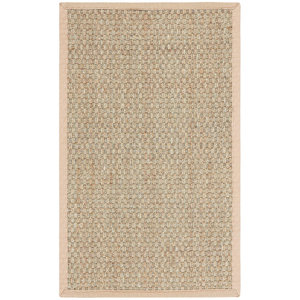พรมหญ้าทะเลสไตล์เส้นใยธรรมชาติ2 'x 3' ดูแลง่ายมีเส้นใยสีเบจขอบตะกร้า - Product Image 1