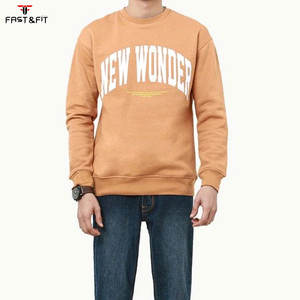 Sudadera de cuello redondo de algodón polar para hombre, holgada, informal, con logo personalizado bordado, ecológica, superventas para invierno - Product Image 2