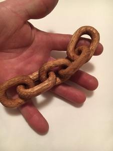 Cadena Decorativa de Madera de Acacia para Mesa de Centro y Estante, Decoración Moderna para el Hogar de Estilo Rústico, Alta Calidad - Product Image 2