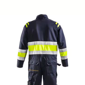 Custom Workwear Functional Full Sleeves Safety Coveralls Over waterproof best material <b>fire</b> proof coverall waterproof Working - Product Image 6