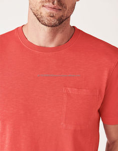 Camisetas Lisas de Algodón 100% al por Mayor, Camisetas Personalizadas con Estampado de Seda Azul, Camisetas de Cuello Redondo de Alta Calidad para Hombre, Tallas Grandes, Logotipo OEM - Product Image 4