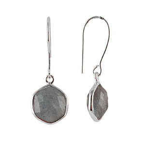 Joyería fina, gemas de amatista de Plata de Ley 925, conjunto de bisel colgante de gota de piedra, pendientes para mujer, joyería - Product Image 6
