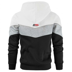 Premium Soft Knitted 100% Cotton Pullover Hoodie Featuring Modern <b>Athletic</b> Fit Ribbed Cuffs Adjustable Drawstring Hood - Product Image 5