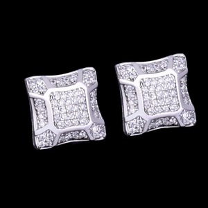KRISHNAVII Natural Stone Heart Cut <b>Stud</b> Earrings Freshwater Pearl 14k/18K Yellow Gold Plated IGI Certified Luxury Jewelry - Product Image 3