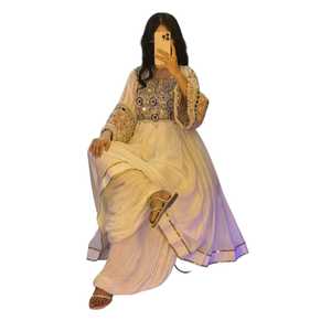 Robe ethnique afghane personnalisée, vintage, faite à la main, brodée, vêtements traditionnels bohèmes pour femmes, vente en gros OEM - Product Image 1