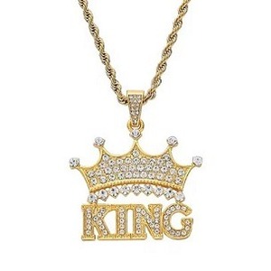 Pendentif Unisexe Élégant en Argent 925 Plaqué Or Blanc, Style Hiphop, avec Perle d'Eau Douce et Moissanite Sertie en Canal, Idéal pour les Fêtes - Product Image 3