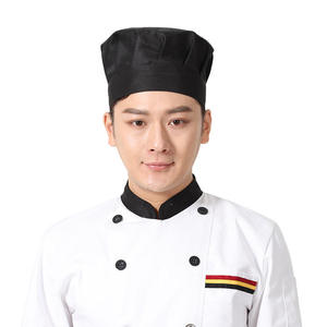 Chapeau de chef de cuisine classique blanc en coton simple couche pour la cuisson - Product Image 4