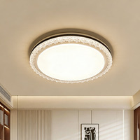 Plafonnier LED moderne à intensité variable, sans scintillement, protection oculaire, haute luminosité, indice de protection IP44, montage en surface pour chambre à coucher, chambre d'enfant