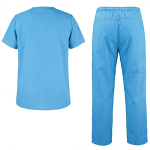 Ensembles de blouses médicales en spandex personnalisables avec logo, uniformes extensibles pour infirmières, combinaisons pour personnel médical d'hôpital et de spa - Product Image 2