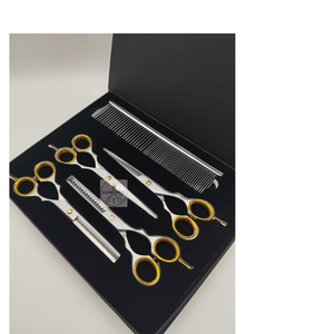 Premium Pet Grooming <b>Scissors</b> Set – Made from High-Quality Stainless Steel, Professional <b>Dog</b> & Cat Hair Cutting Kit with Case - Product Image 3