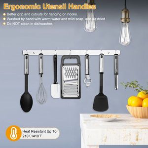 23pcs Stainless Steel Nylon <b>Kitchen</b> Utensil Set Heat Resistant Cooking Tool Kit with Grater <b>Scraper</b> Tongs Whisk Can Bottle - Product Image 3