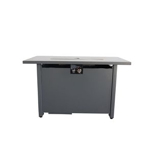 Tavolo Braciere da Esterno in Acciaio Nero con Coperchio 25 H X 42 L - Product Image 5