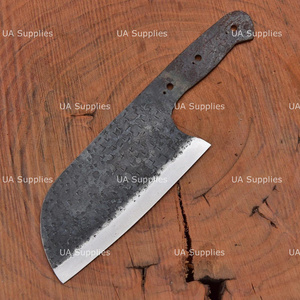 Cuchillo de Chef Serbio Forjado a Mano UA Supplies, Hoja en Bruto de Acero de Alto Carbono, Punta Caída, Cuchilla de Cocina, Suministro de Fábrica OEM, 11 Pulgadas - Product Image 5