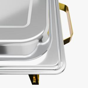 Juego de 4 calentadores de buffet de acero inoxidable de 8QT de primera calidad para catering y fiestas al mejor precio - Product Image 4