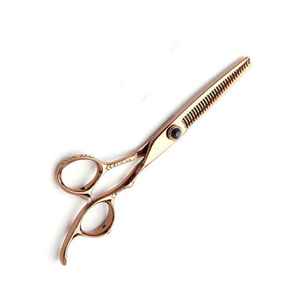 Ciseaux de coiffure professionnels droitiers les plus tendance, à manche droit, pour effiler les cheveux - Product Image 3