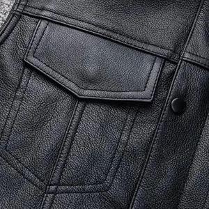 Chaleco de Motocicleta de Cuero de Alta Calidad, Multibolsillos, Impermeable, Deportivo, para Motociclistas, para Viajes, al Aire Libre, Cómodo - Product Image 2