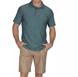 Chemises d'entreprise personnalisées pour hommes de haute qualité en toile 100 % coton, avec logo imprimé, anti-boulochage, manches courtes - Product Image 5