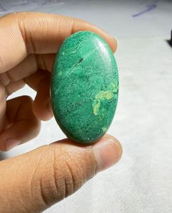 Jade natural verde Paradise Cabochon, colgante de cristal suelto de diseño, gema para la fabricación de joyería curativa - Product Image 3