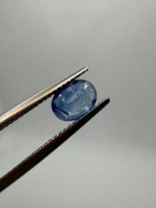 Zafiro Azul Natural, Corte Ovalado, 1.30CT, 7.5x5.5x3mm, Tratado Térmicamente, Gema Facetada con Cambio de Color de Ceilán, para Joyería - Product Image 3