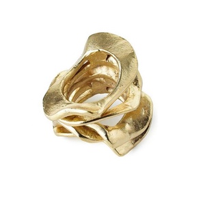 Servilletero de boda moderno hecho a mano, diseño de hoja de rollo de acero inoxidable indio, suministros al por mayor para hoteles, restaurantes, cena - Product Image 4