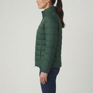 Chaqueta Acolchada Moderna para Mujer, Chaqueta de Invierno Elegante con Acolchado Cálido, Cierre Frontal Completo, Cuello Alto, Bolsillos Laterales y para Uso Diario - Product Image 3