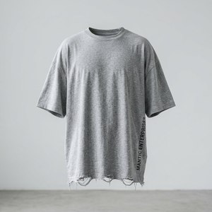 Camisetas Oversize Estampadas al por Mayor para Hombre, Estilo Streetwear, Hombro Caído, Ropa de Gimnasio - Product Image 2