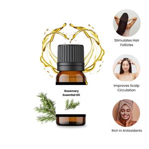 Huile Essentielle Pure de Romarin en Gros pour l'Aromathérapie, Réparation Corporelle Naturelle et Soins de la Peau pour Tous Types de Peau, Issu de Matériaux Végétaux - Product Image 3