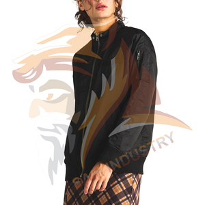 <b>Women's</b> High Quality Casual Fashion Silk Satin <b>Bomber</b> <b>Jacket</b> Custom Thick Breathable Varsity Design Satin <b>Jacket</b> - Product Image 3
