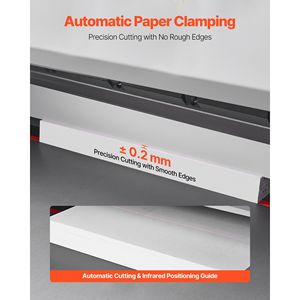 Cortadora de Papel Eléctrica de Gran Tamaño, Ancho de Corte de 28 Pulgadas, Grosor de Corte de 3.03 Pulgadas, Guillotina Hidráulica de Metal - Product Image 4