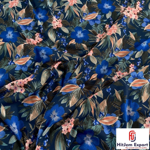 Fabricant de tissus imprimés numériquement en polyester doux personnalisés pour robes, vêtements et produits textiles de maison - Product Image 1