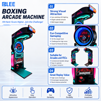 BLEE Meilleure Vente Machine d'Arcade de Boxe LED Testeur de Force de Frappe, Jeu à Monnayeur pour Centres Commerciaux et Salles de Jeux