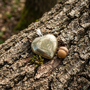 Colgante de pirita de alta calidad con forma de corazón, estilo clásico, colgante de cristal de cuarzo, collar de piedras preciosas, venta al por mayor para sanación. - Product Image 6