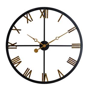 Horloge murale vintage blanche à chiffres romains, horloge décorative ronde classique, style minimaliste de ferme - Product Image 2