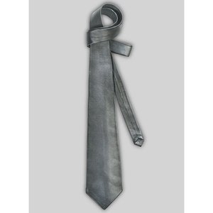 Cravate en cuir PU souple gaufré pour homme, coupe ajustée, design classique, multifonctionnelle, pour événements professionnels et formels, mariages à rayures ou à motifs floraux - Product Image 1