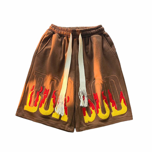 Pantalones Cortos de Verano 2026, Personalizados, Estilo Urbano, Felpa de Rizo, 280 g/m², 100% Algodón, Bordado Chenille, para Gimnasio, Deportes, Baloncesto, para Hombre - Product Image 1