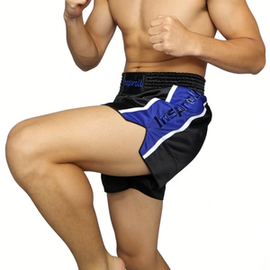 Pantalones Cortos de Muay Thai Premium con Aberturas Laterales, Pantalones Cortos de Satén Ligeros para Entrenamiento de Kickboxing y MMA, Logotipo Personalizado Disponible - Product Image 4