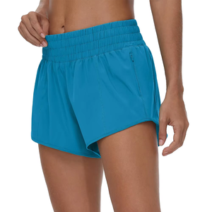 Achetez maintenant des shorts de course pour femmes, légers, à séchage rapide, pour la gym et le fitness, avec logo personnalisé OEM, vente en gros de vêtements de sport pour femmes - Product Image 4
