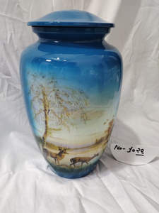 Urne de crémation en aluminium personnalisée en gros pour les cendres humaines urnes de crémation en métal pour adultes et animaux de compagnie pour fournitures funéraires - Product Image 4