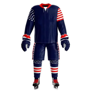 Uniforme de Hockey sobre Hielo Personalizado para Adultos, Ropa Deportiva de Tallas Grandes Más Popular con Nombre de Equipo Personalizado, Servicio OEM - Product Image 1