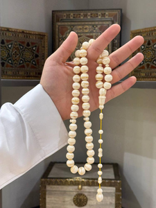 Perles de prière musulmanes Tasbeeh en résine époxy transparente de haute qualité, anges islamiques, accessoires de culte de luxe faits à la main - Product Image 3